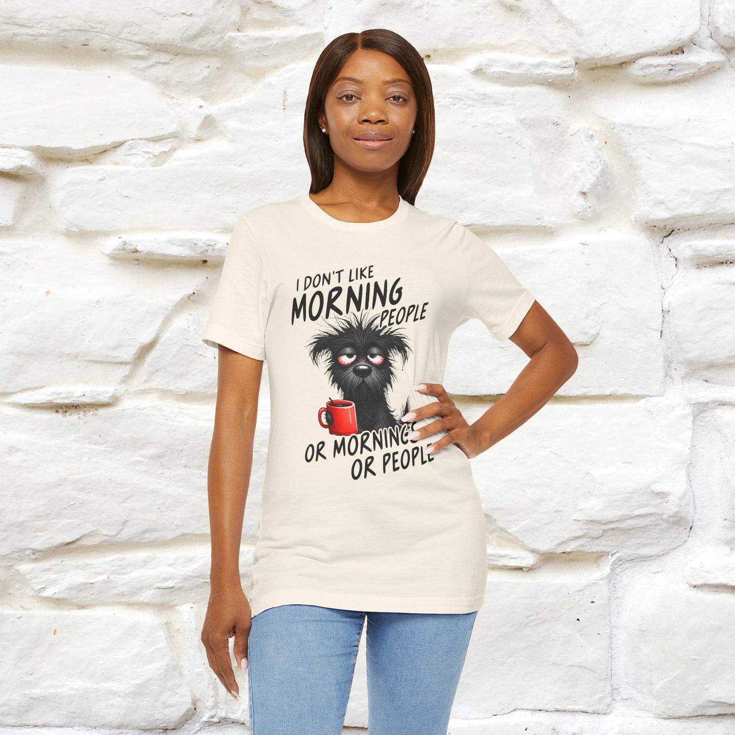 "I Don't Like Morning People..." Funny T-shirt |Nunu&Miao Studio - Nunu&Miao Studio