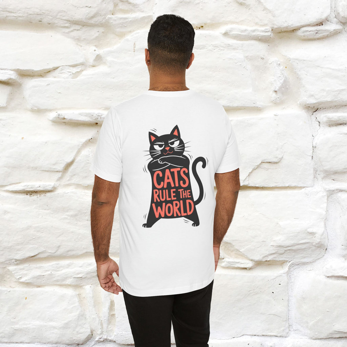 “Cats Rule The World” |Cat T-Shirt | Front & Back Design | Nunu&Miao Studio