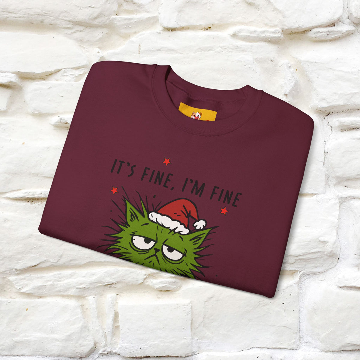 ''It's Fine, Iam Fine...'' |Christmas Sweatshirt | Nunu&Miao Studio