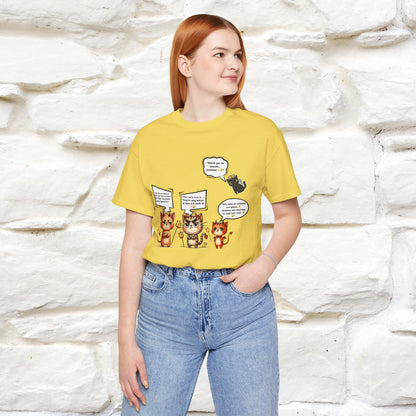 "Humans Are Way Ahead In The Evil Game! 😈😼" Cat  T-shirt |Nunu&Miao Studio - Nunu&Miao Studio