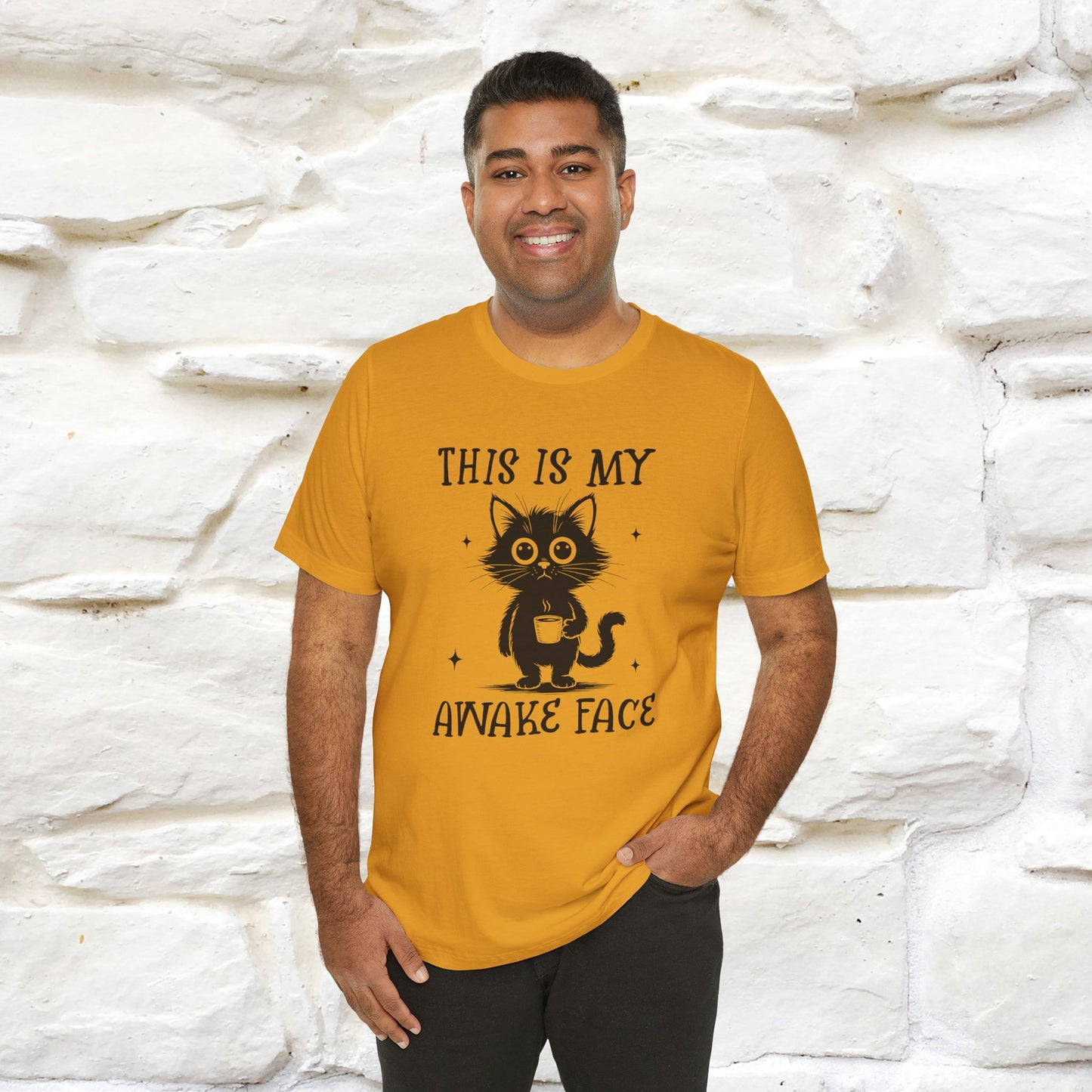 "This is My Awake Face" Cat T-Shirt | Funny Design | Nunu&Miao Studio - Nunu&Miao Studio