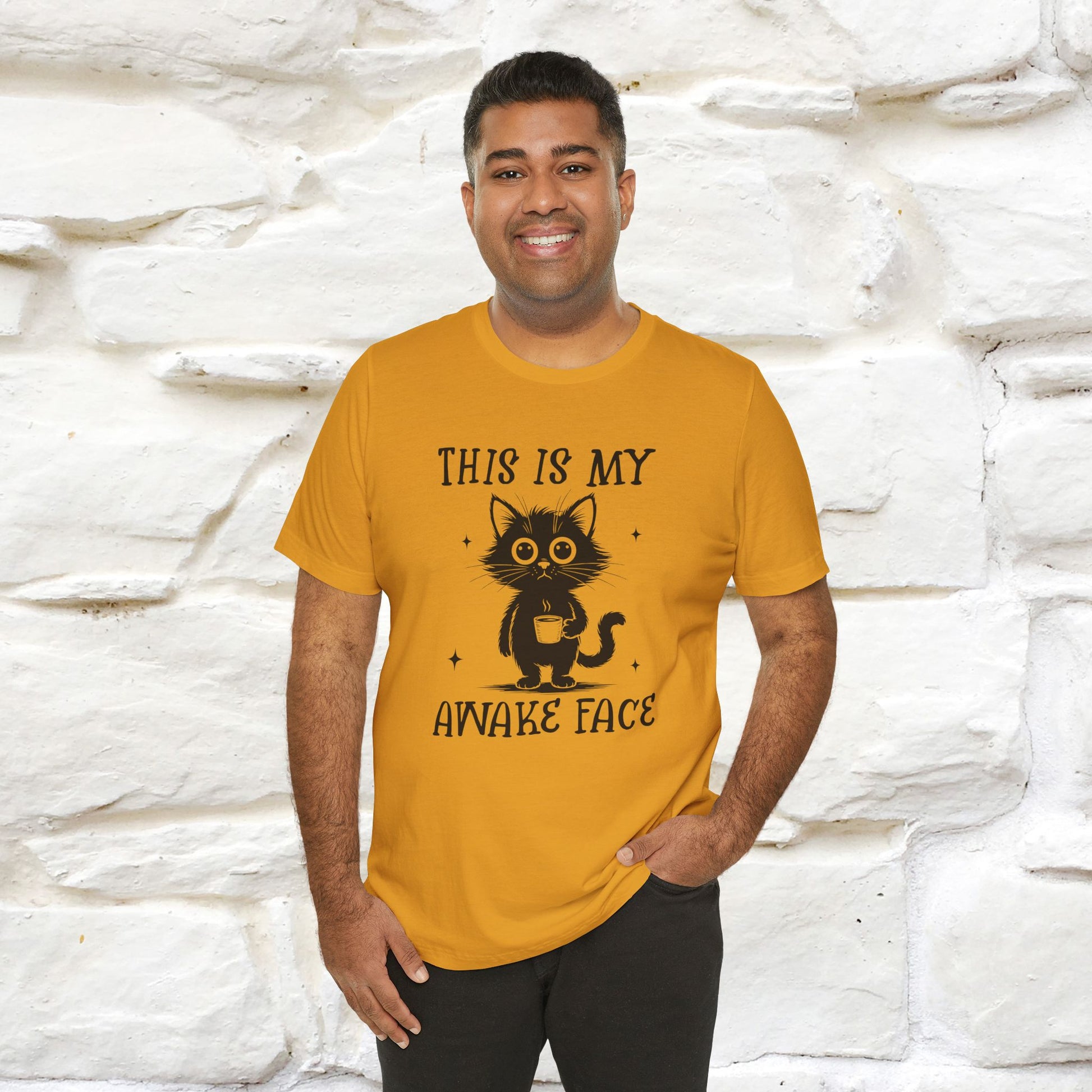 "This is My Awake Face" Cat T-Shirt | Funny Design | Nunu&Miao Studio - Nunu&Miao Studio