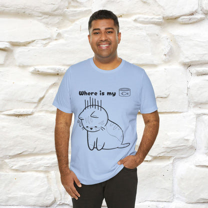 "Where Is My Tuna?" Cat T-Shirt | Nunu&Miao Studio - Nunu&Miao Studio