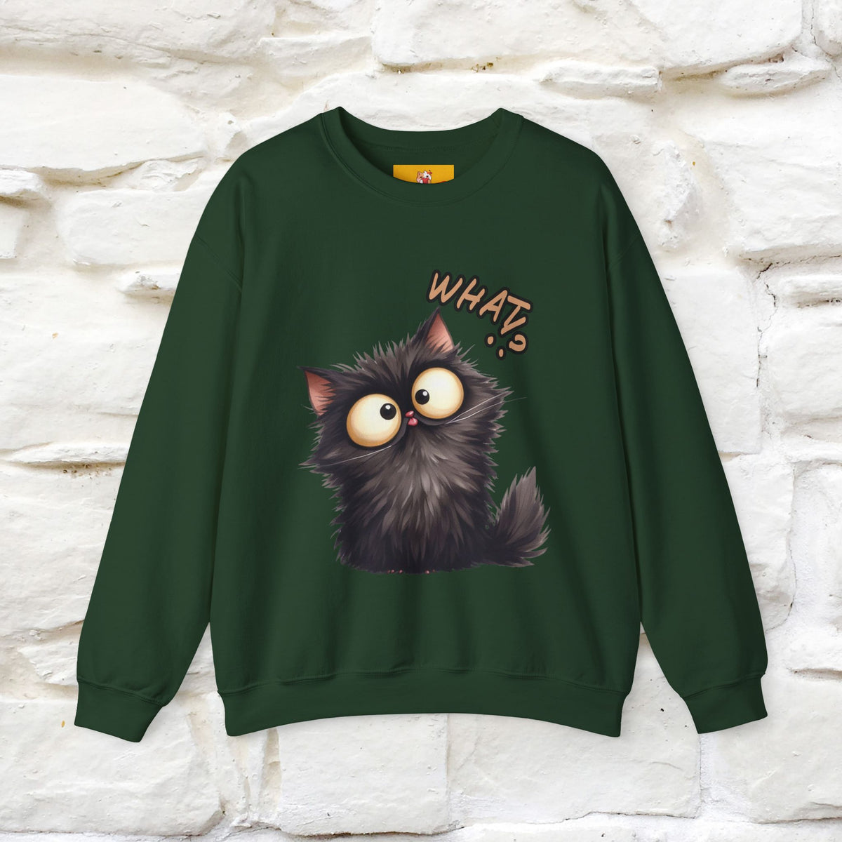 "What'' |Cat Sweatshirt | Nunu&Miao Studio