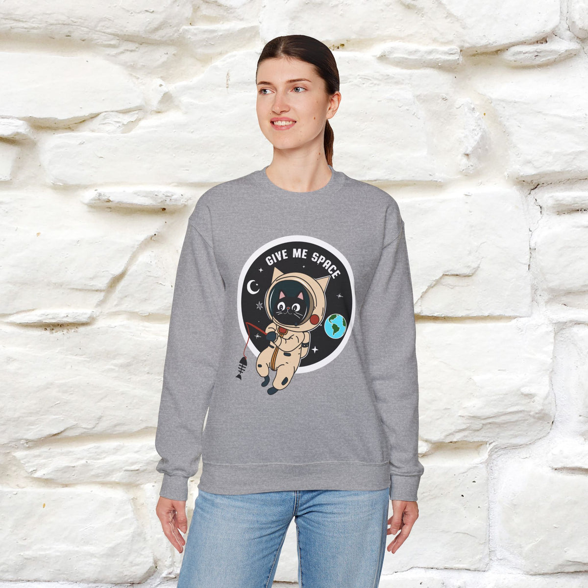 ''Give Me Space'' |Cat Sweatshirt | Nunu&Miao Studio