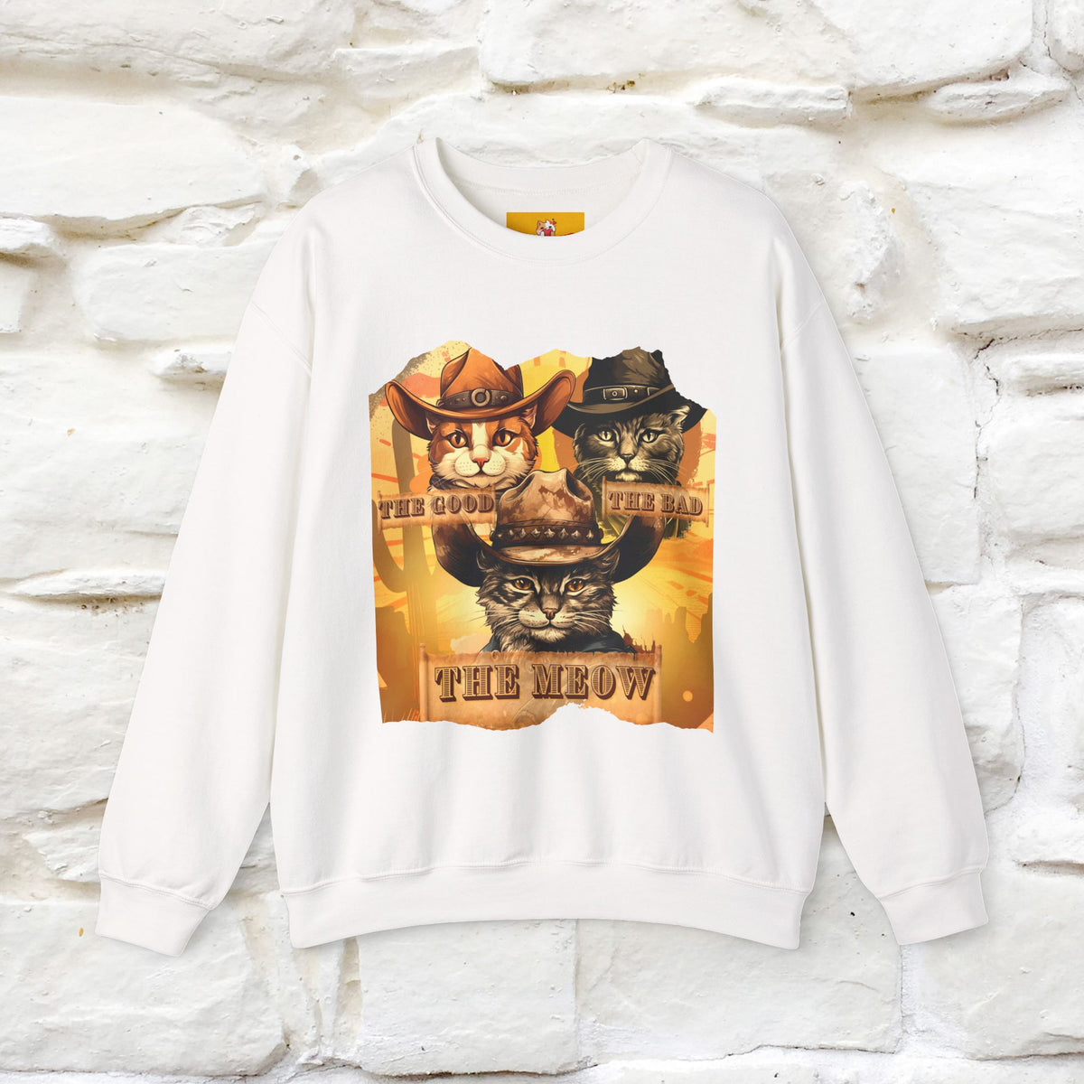 ''The Good, the Bad, and the Meow'' |Cat Sweatshirt | Nunu&Miao Studio