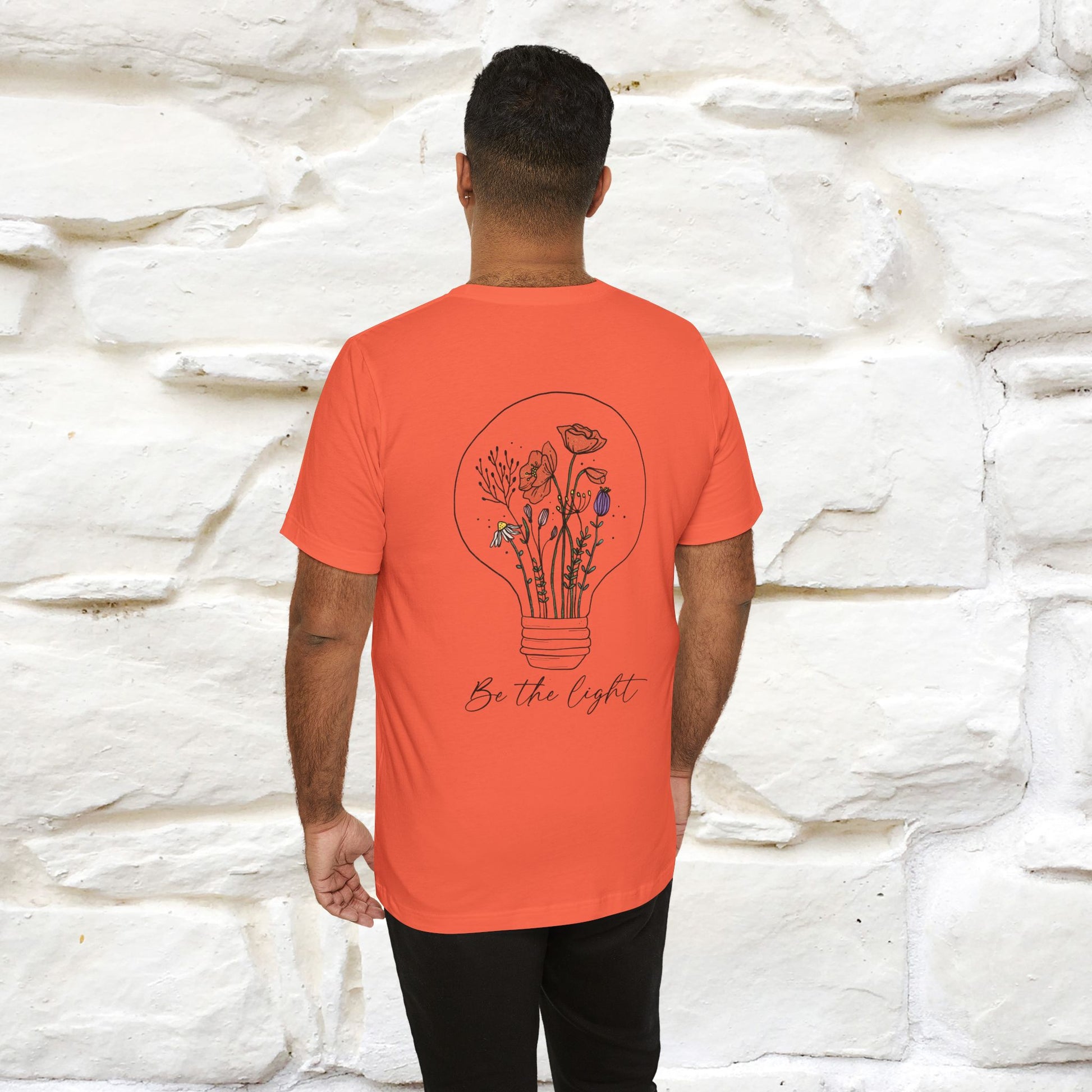 "Be The Light" Cat T-Shirt | Front & Back Design | Nunu&Miao Studio - Nunu&Miao Studio