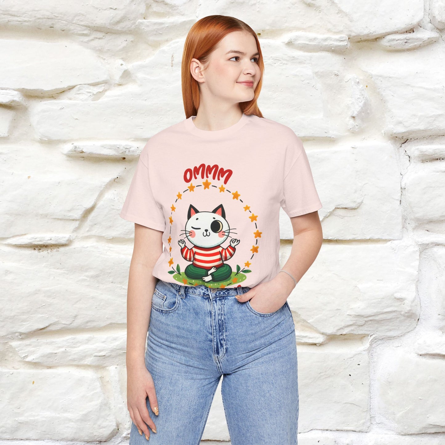 ''Ommm, Keep Calm'' Cat T-Shirt | Nunu&Miao Studio - Nunu&Miao Studio