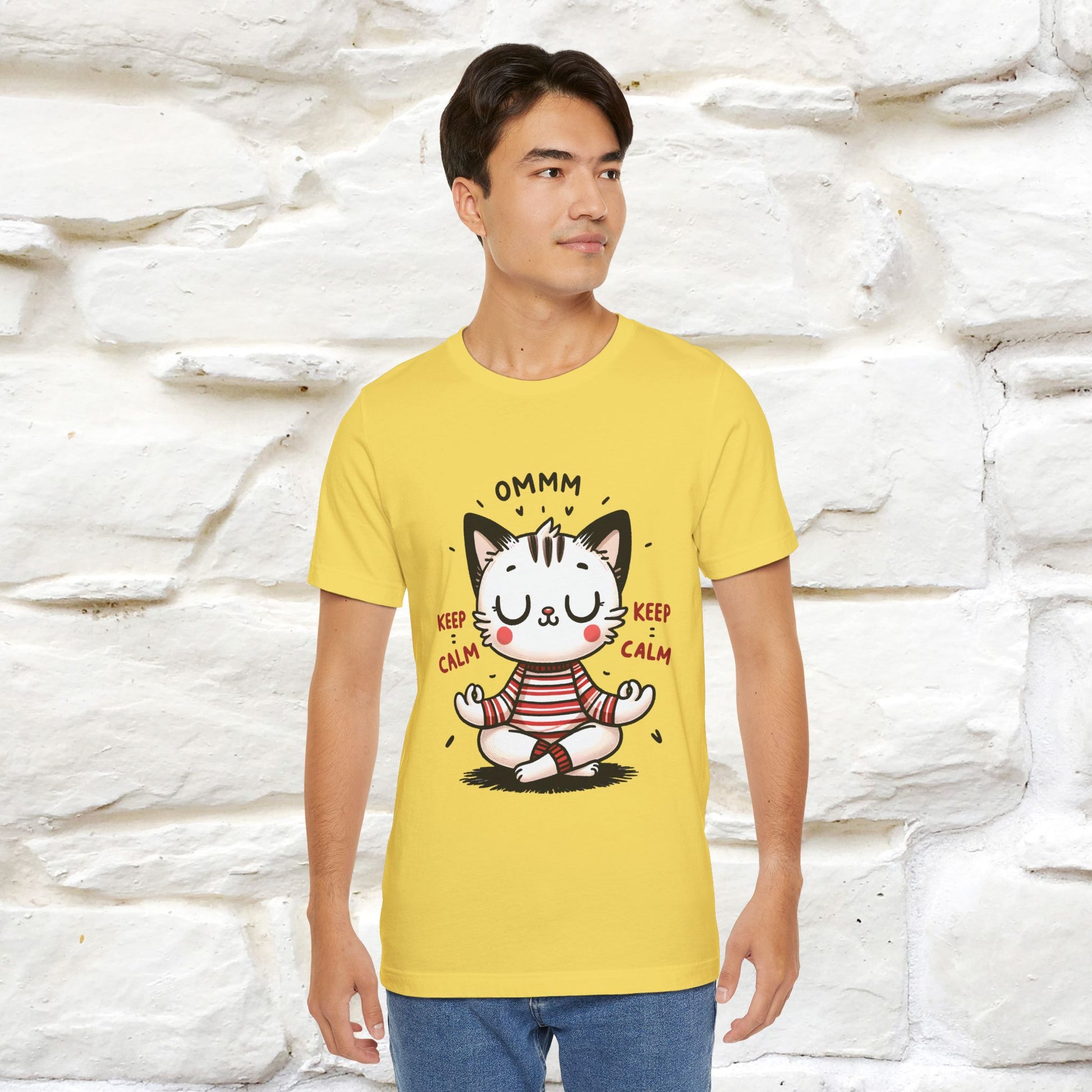 Ommm, Keep Calm | Relaxed Cat Shirt for Men & Women | 100% Cotton* - Nunu&Miao Studio