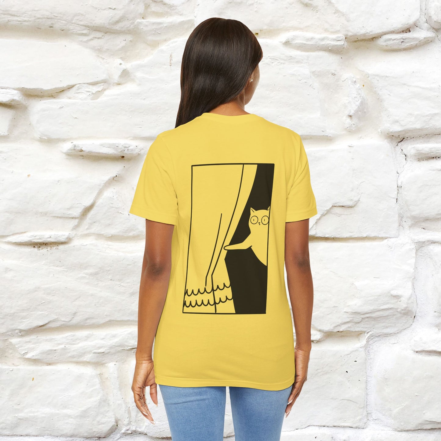 “Don’t trust atoms… they make up everything.” |  Cat T-Shirt | Front & Back Design | Nunu&Miao Studio