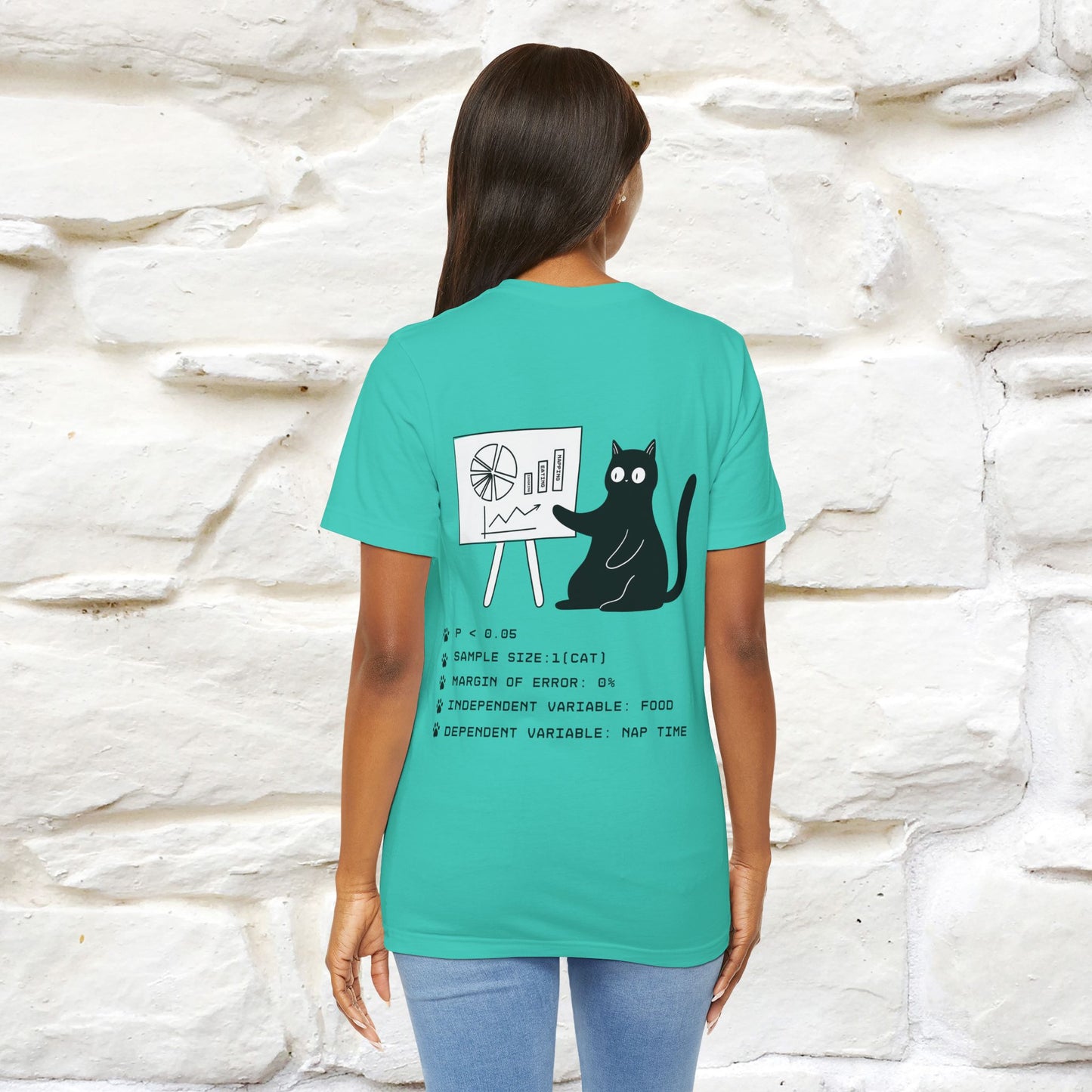 “Trust me, I’m statistically significant.”|  Cat T-Shirt | Front & Back Design | Nunu&Miao Studio