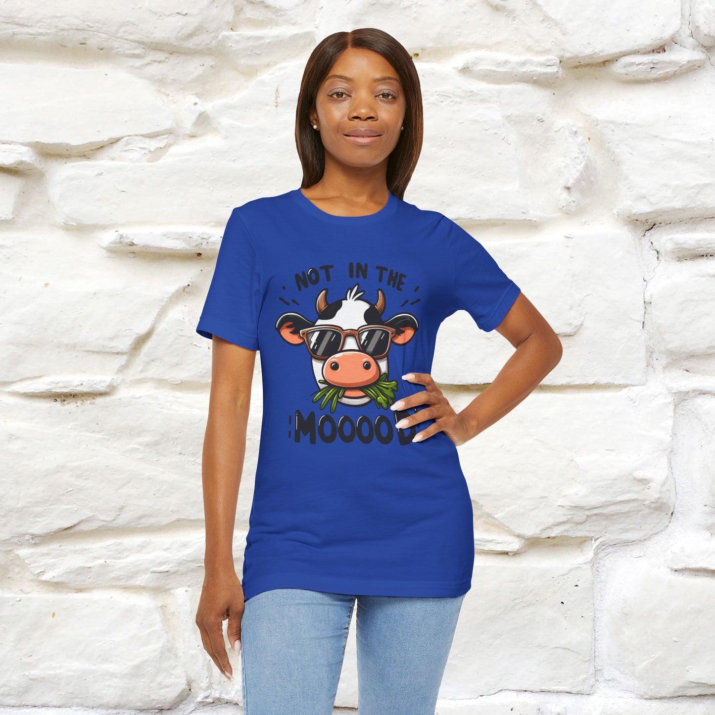 Not In The Moood – Funny Cow Pun T-Shirt | Nunu & Miao Studio - Nunu&Miao Studio