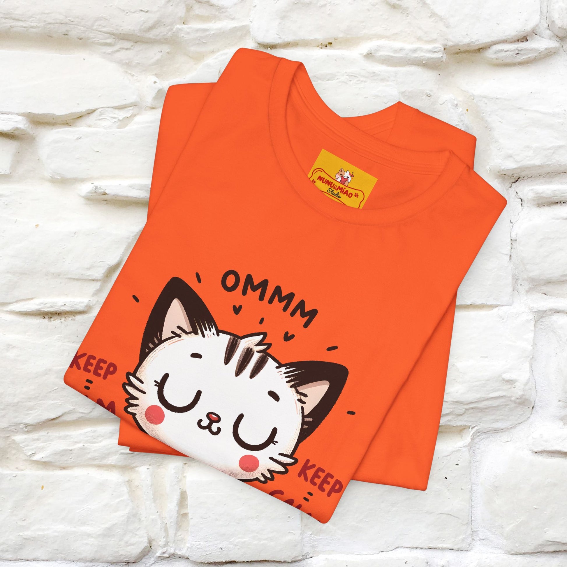 Ommm, Keep Calm | Relaxed Cat Shirt for Men & Women | 100% Cotton* - Nunu&Miao Studio