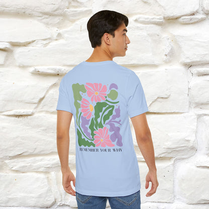 "Remember Your Why'' Cat T-Shirt Front and Back Design | Nunu&Miao Studio - Nunu&Miao Studio