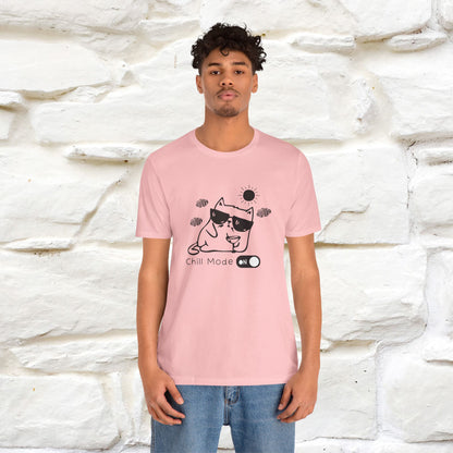 ''Chill Mode on'' Cat T-Shirt Front and Back Design | Nunu&Miao Studio