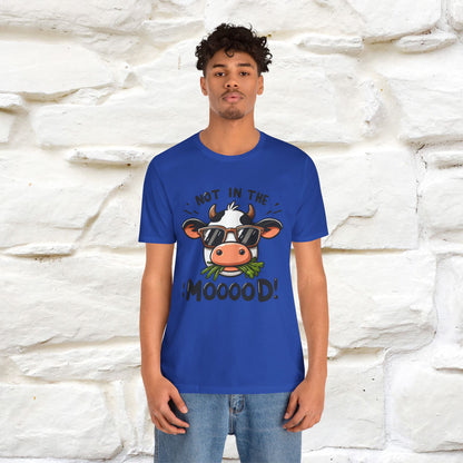 Not In The Moood – Funny Cow Pun T-Shirt | Nunu & Miao Studio - Nunu&Miao Studio