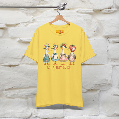 "Just A Silly Goose" Cute T-shirt |Nunu&Miao Studio - Nunu&Miao Studio