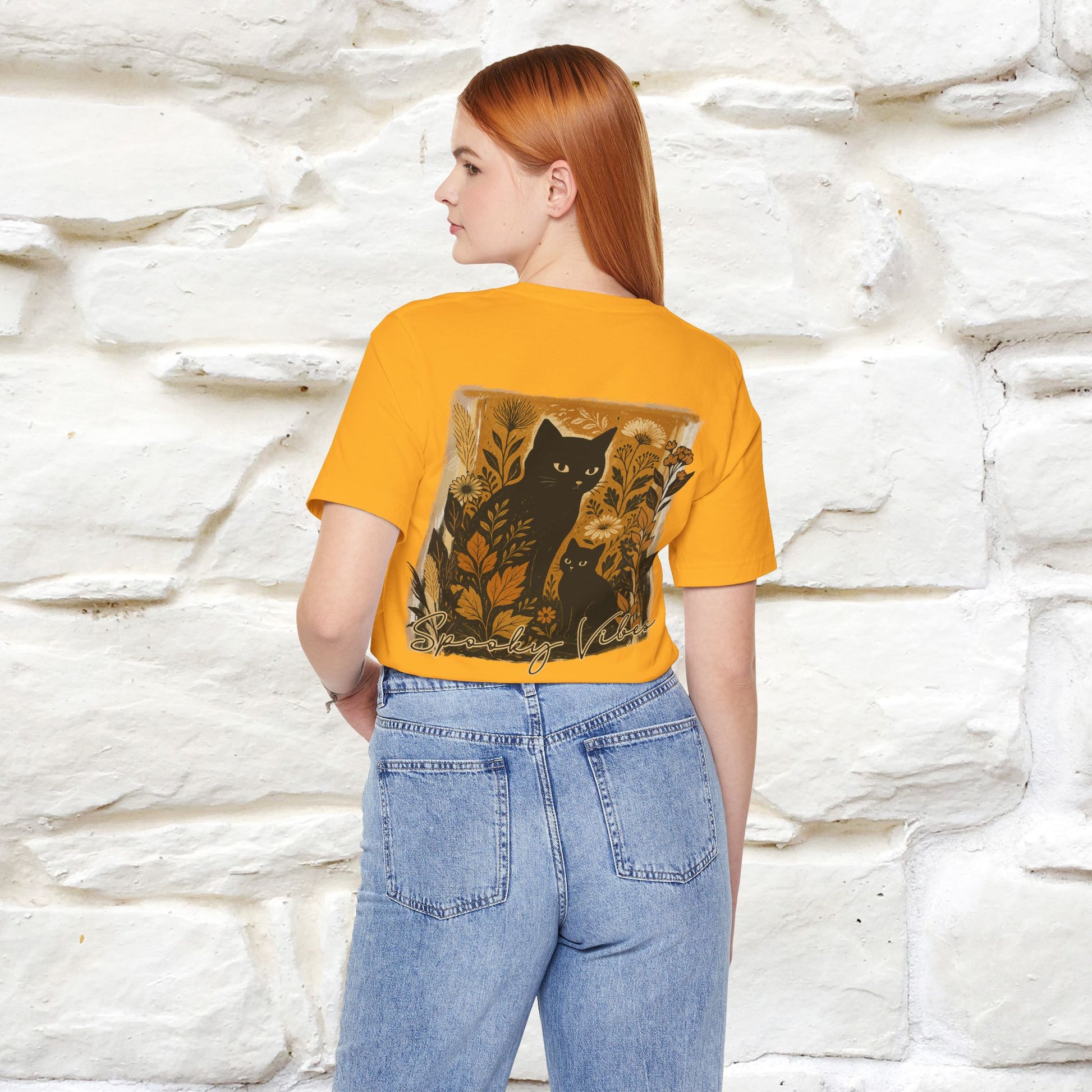 "Spooky Vibes" Cat T-shirt |Nunu&Miao Studio - Nunu&Miao Studio