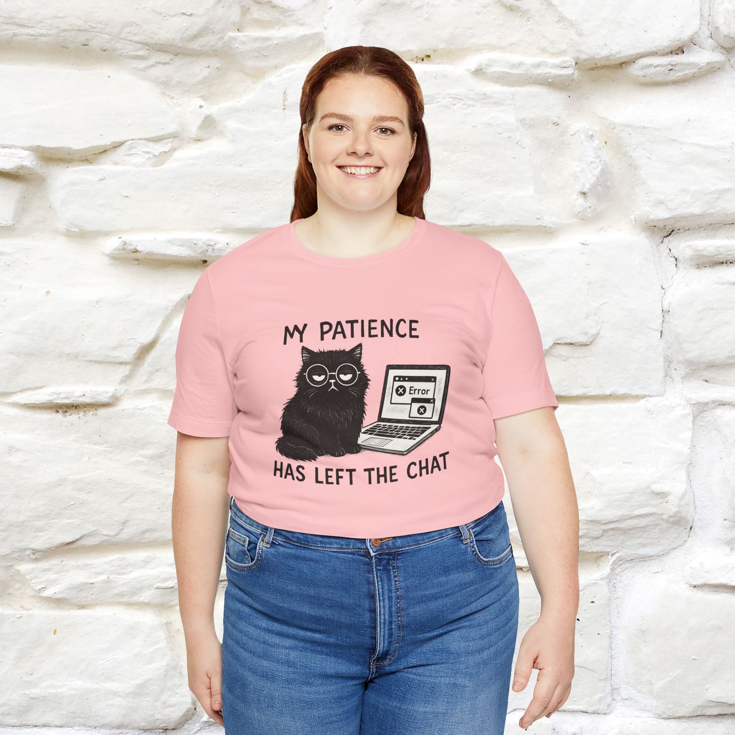 "My Patience Has Left The Chat" |Cat T-Shirt | Nunu&Miao Studio - Nunu&Miao Studio