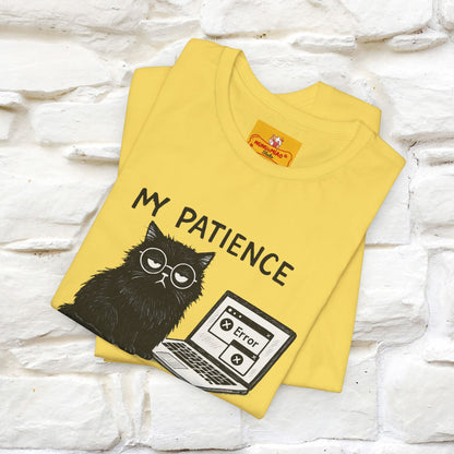 "My Patience Has Left The Chat" |Cat T-Shirt | Nunu&Miao Studio - Nunu&Miao Studio