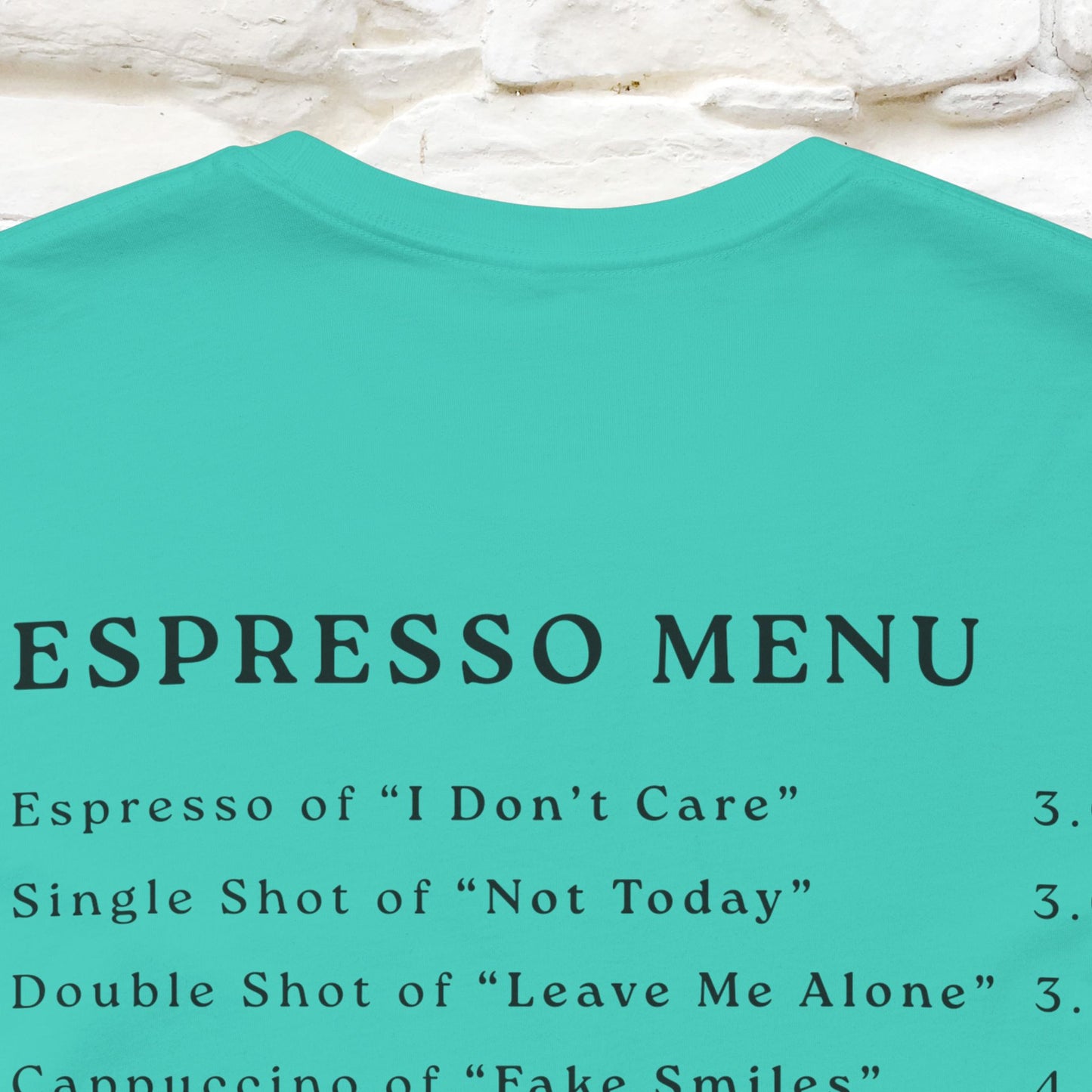 "More Espresso Less Depresso" |Cat T-Shirt | Nunu&Miao Studio - Nunu&Miao Studio
