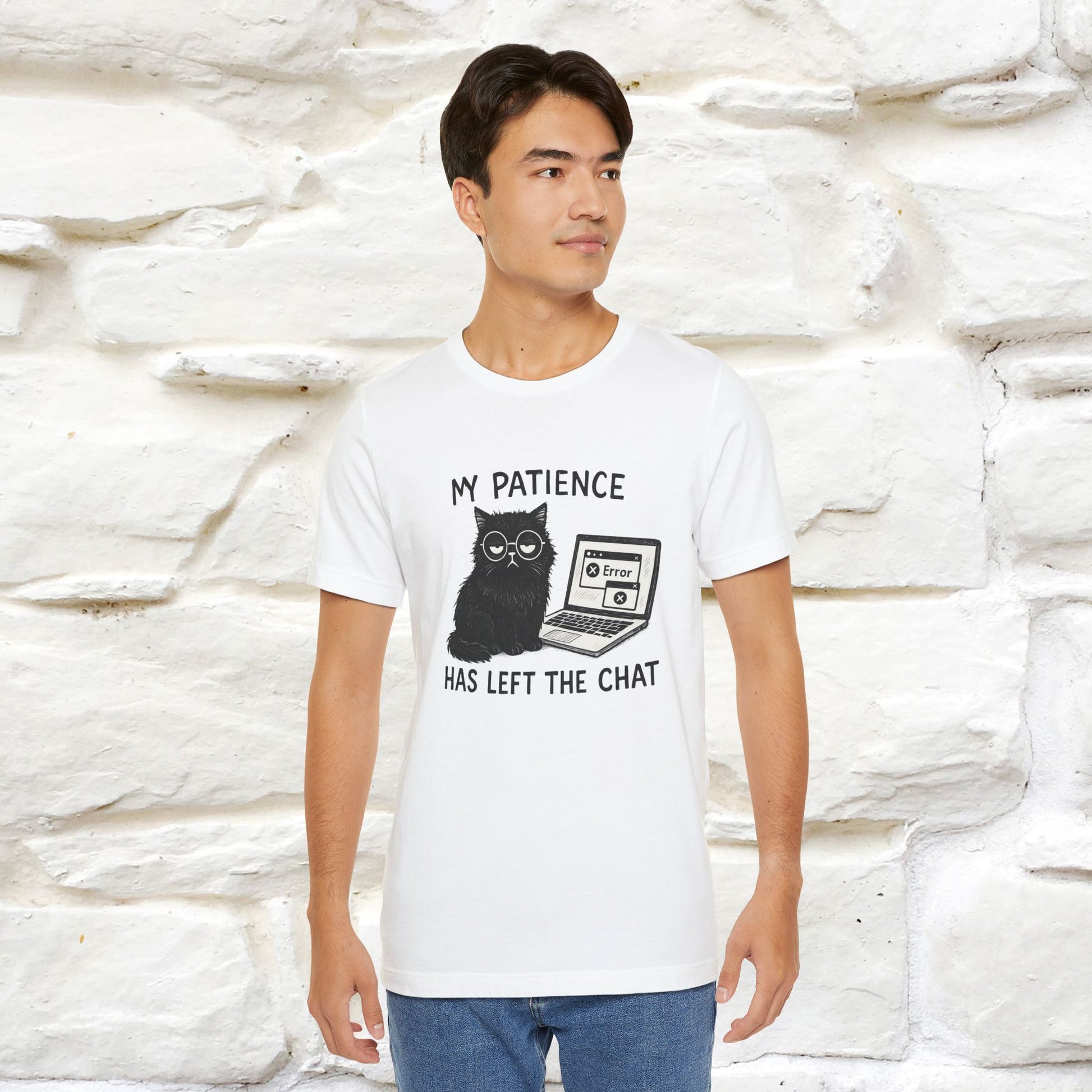 "My Patience Has Left The Chat" |Cat T-Shirt | Nunu&Miao Studio - Nunu&Miao Studio