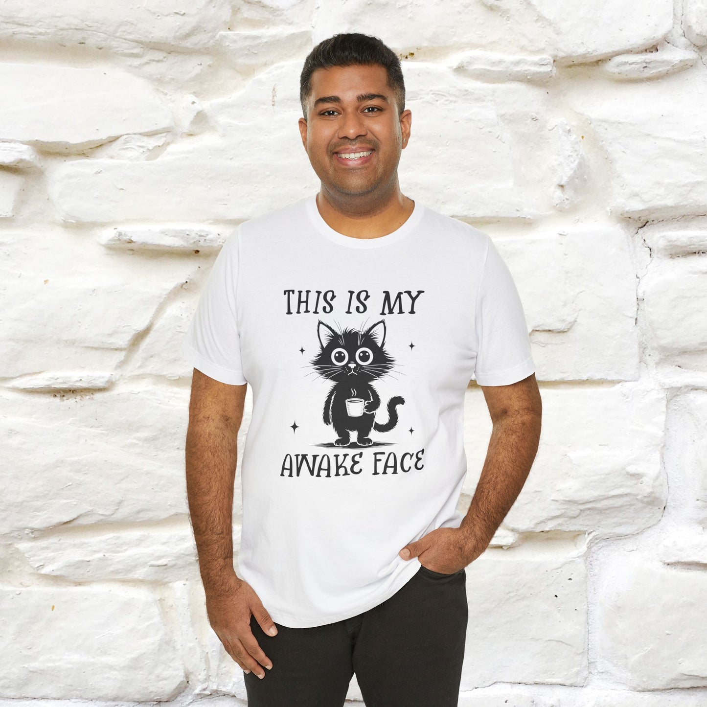 "This is My Awake Face" Cat T-Shirt | Funny Design | Nunu&Miao Studio - Nunu&Miao Studio