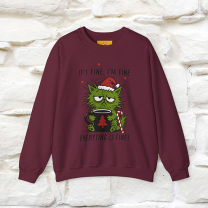 ''It's Fine, Iam Fine...'' |Christmas Sweatshirt | Nunu&Miao Studio