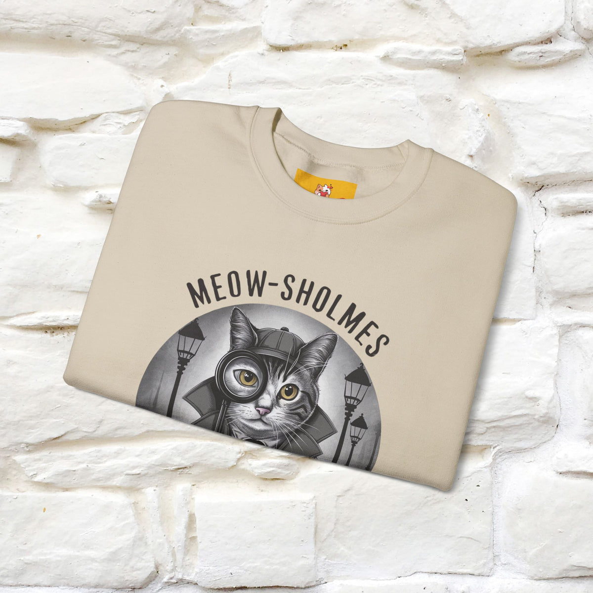 "Meow-sholmes'' |Cat Sweatshirt | Nunu&Miao Studio