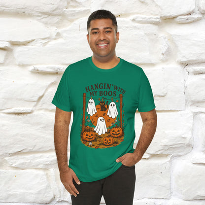 "Hanging With My Boos" Halloween Cat T-shirt |Nunu&Miao Studio - Nunu&Miao Studio