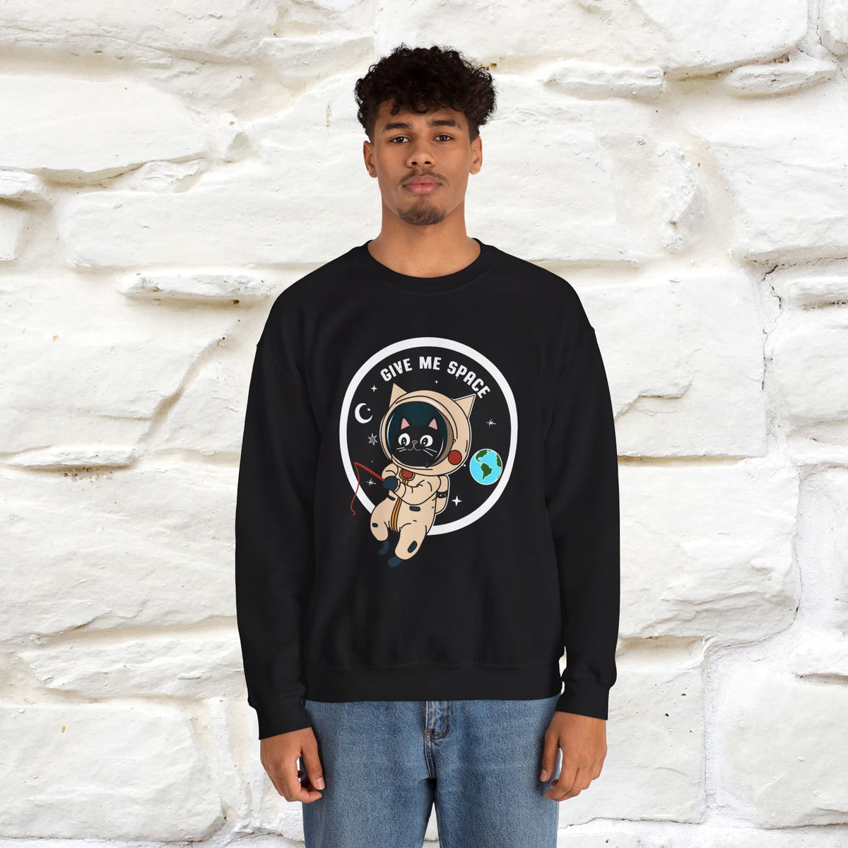 ''Give Me Space'' |Cat Sweatshirt | Nunu&Miao Studio