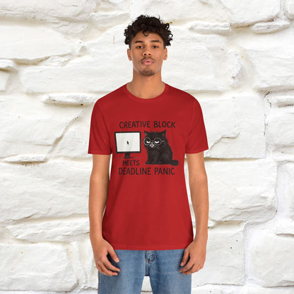 "Creative Block Meets Deadline..." |Cat T-Shirt | Nunu&Miao Studio - Nunu&Miao Studio