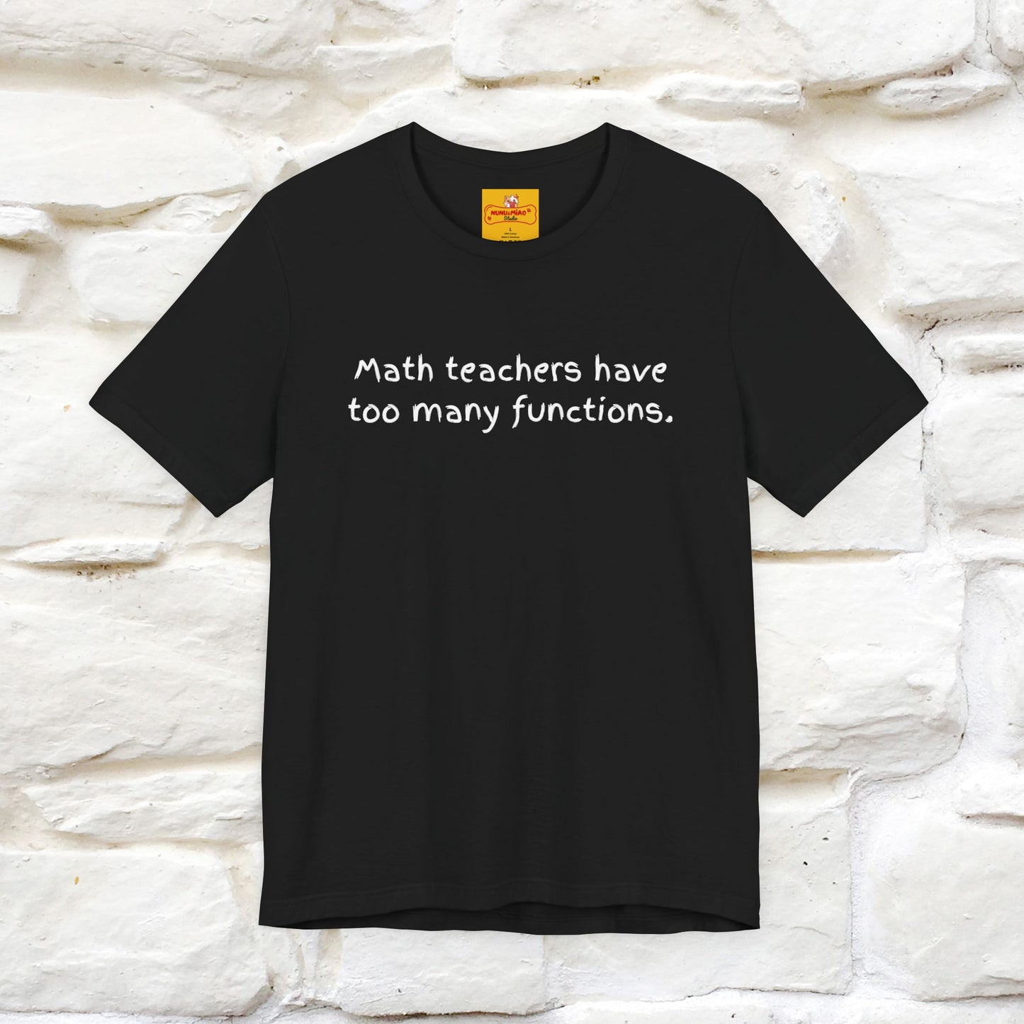“Math teachers have too many functions.”|  Cat T-Shirt | Front & Back Design | Nunu&Miao Studio