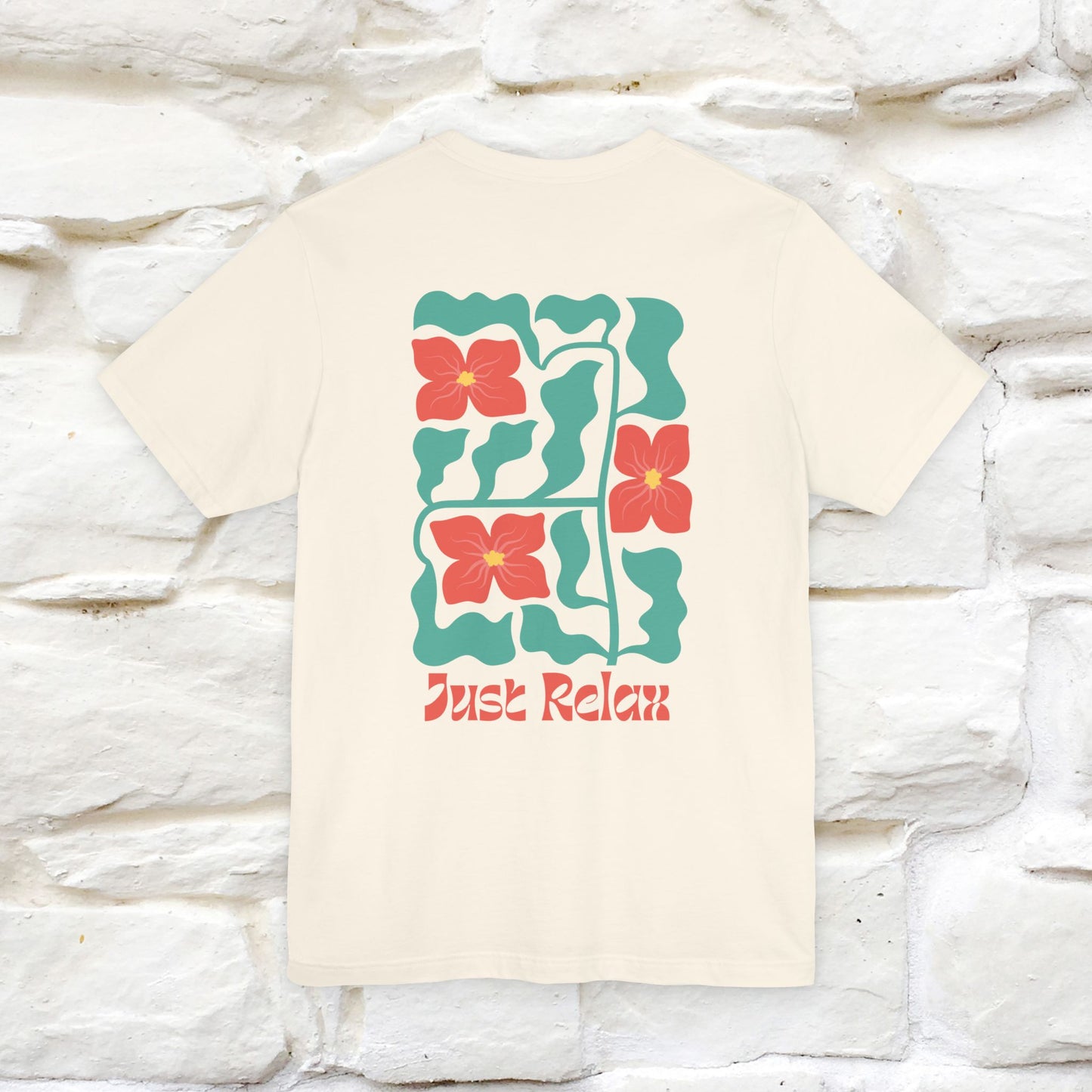 "Just Relax'' Cat T-Shirt Front and Back Design | Nunu&Miao Studio - Nunu&Miao Studio