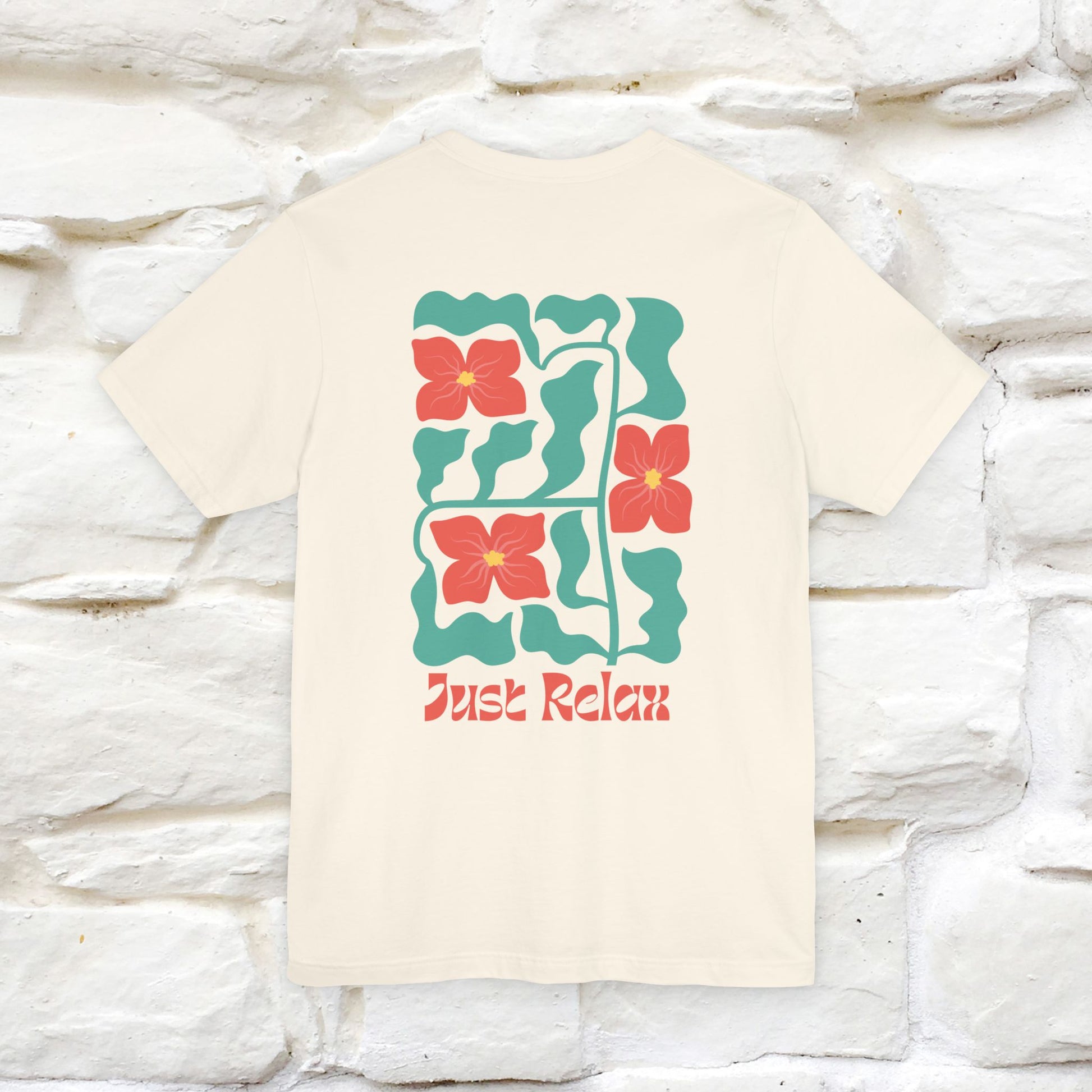 "Just Relax'' Cat T-Shirt Front and Back Design | Nunu&Miao Studio - Nunu&Miao Studio