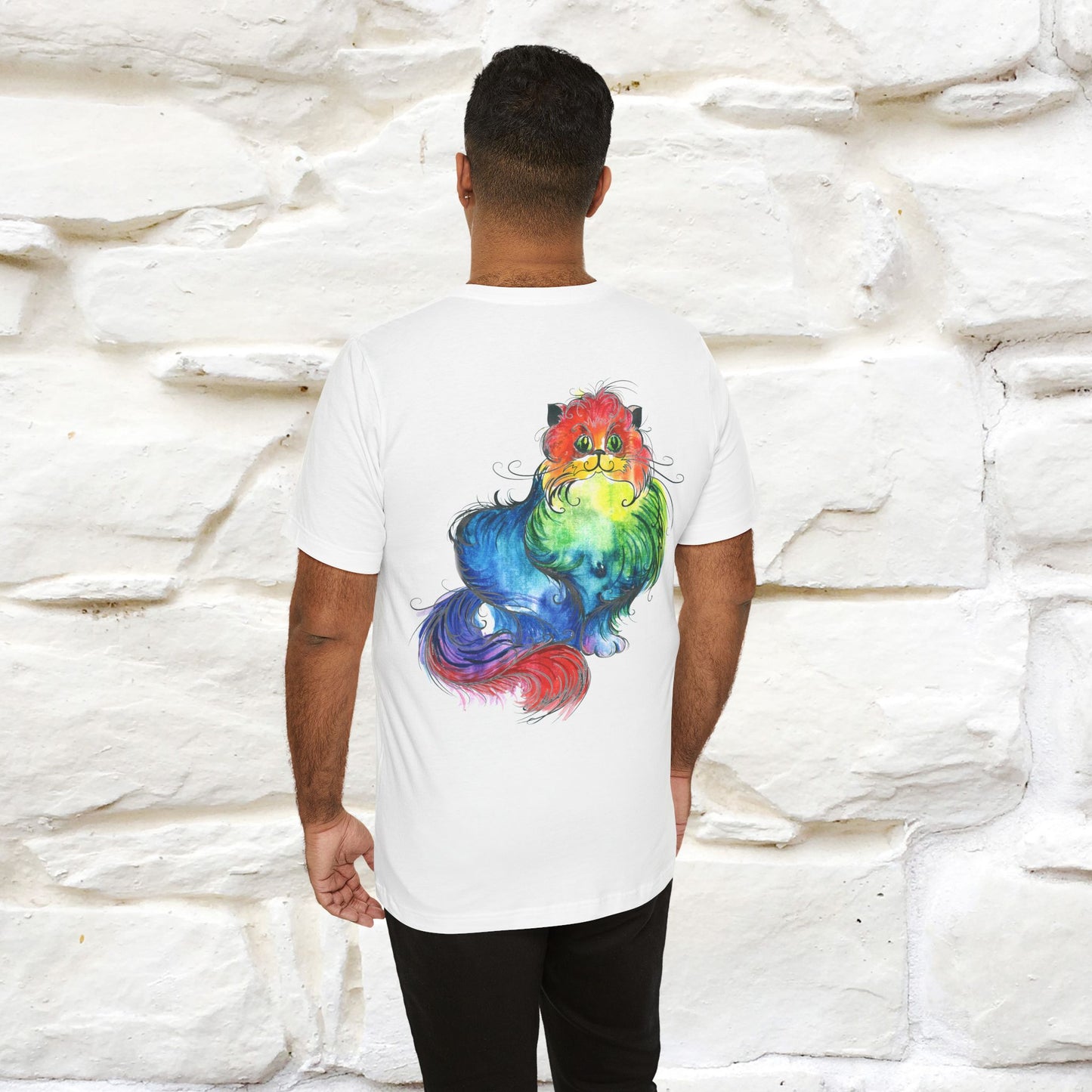 "Il Pittore'' Cat T-Shirt Front and Back Design | Nunu&Miao Studio - Nunu&Miao Studio