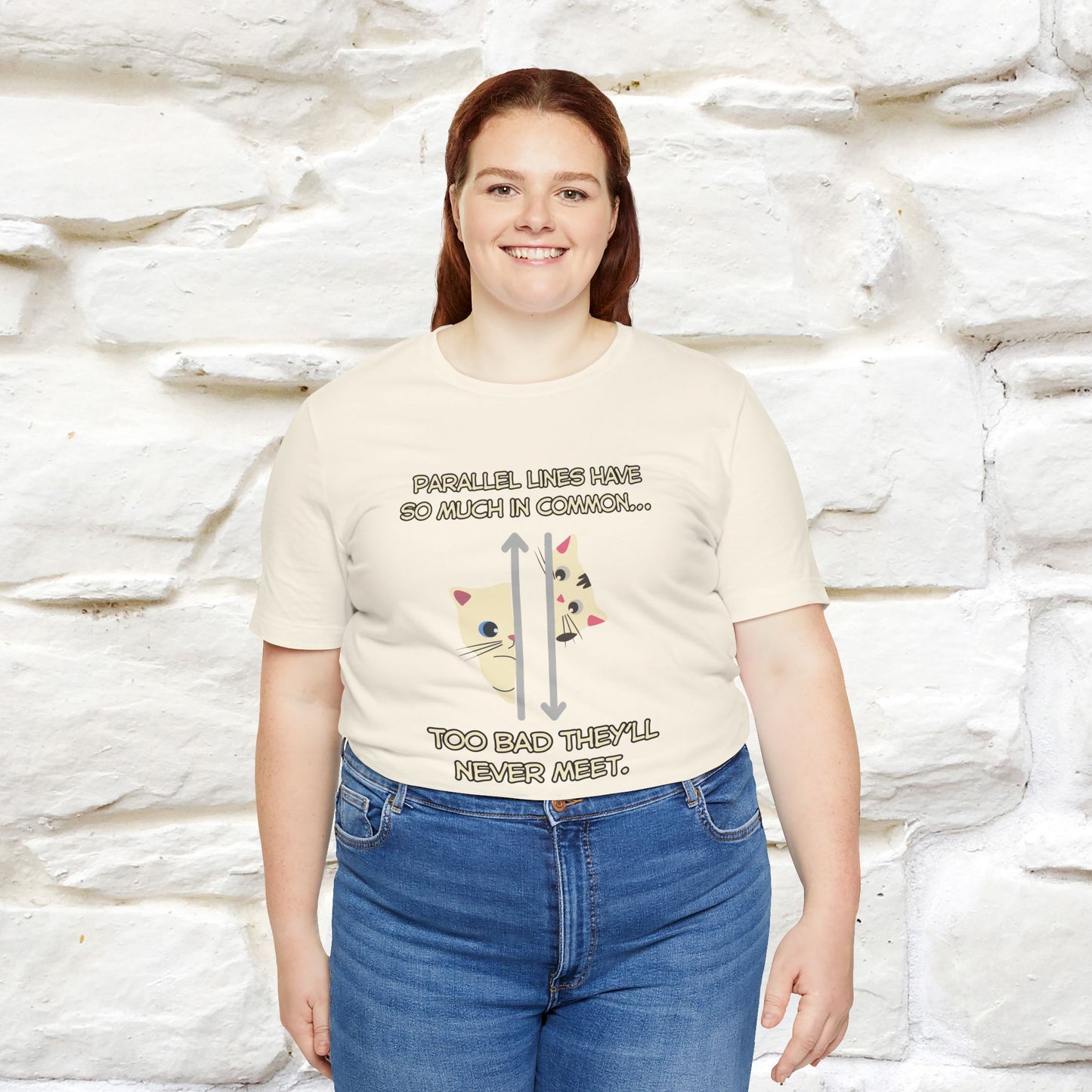 “Parallel lines have so much in common…''| Funny T-Shirt | Nunu&Miao Studio