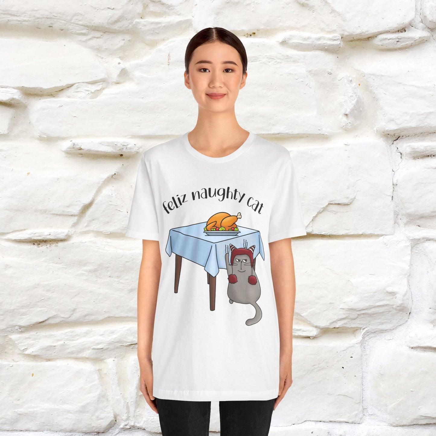 "Feliz Naughty Cat" |Funny Cat T-Shirt | Nunu&Miao Studio