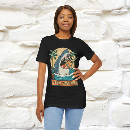 "Stay Positive" Funny T-shirt |Nunu&Miao Studio - Nunu&Miao Studio