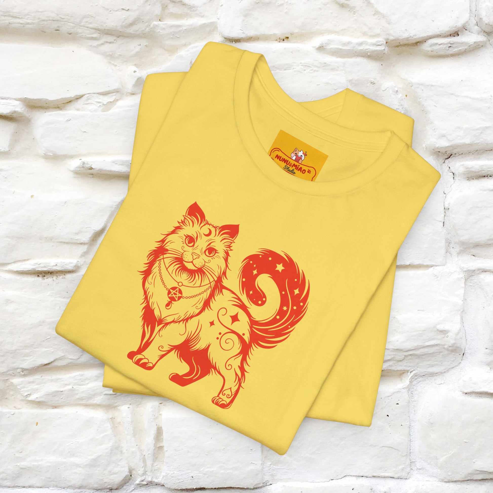 "The Third Eye'' Cat T-Shirt Front and Back Design | Nunu&Miao Studio - Nunu&Miao Studio