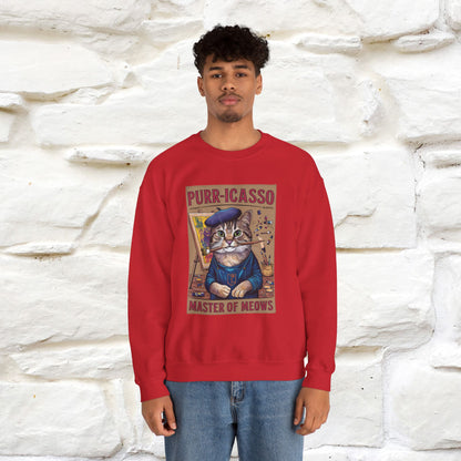 "Purr-icasso.'' |Cat Sweatshirt | Nunu&Miao Studio
