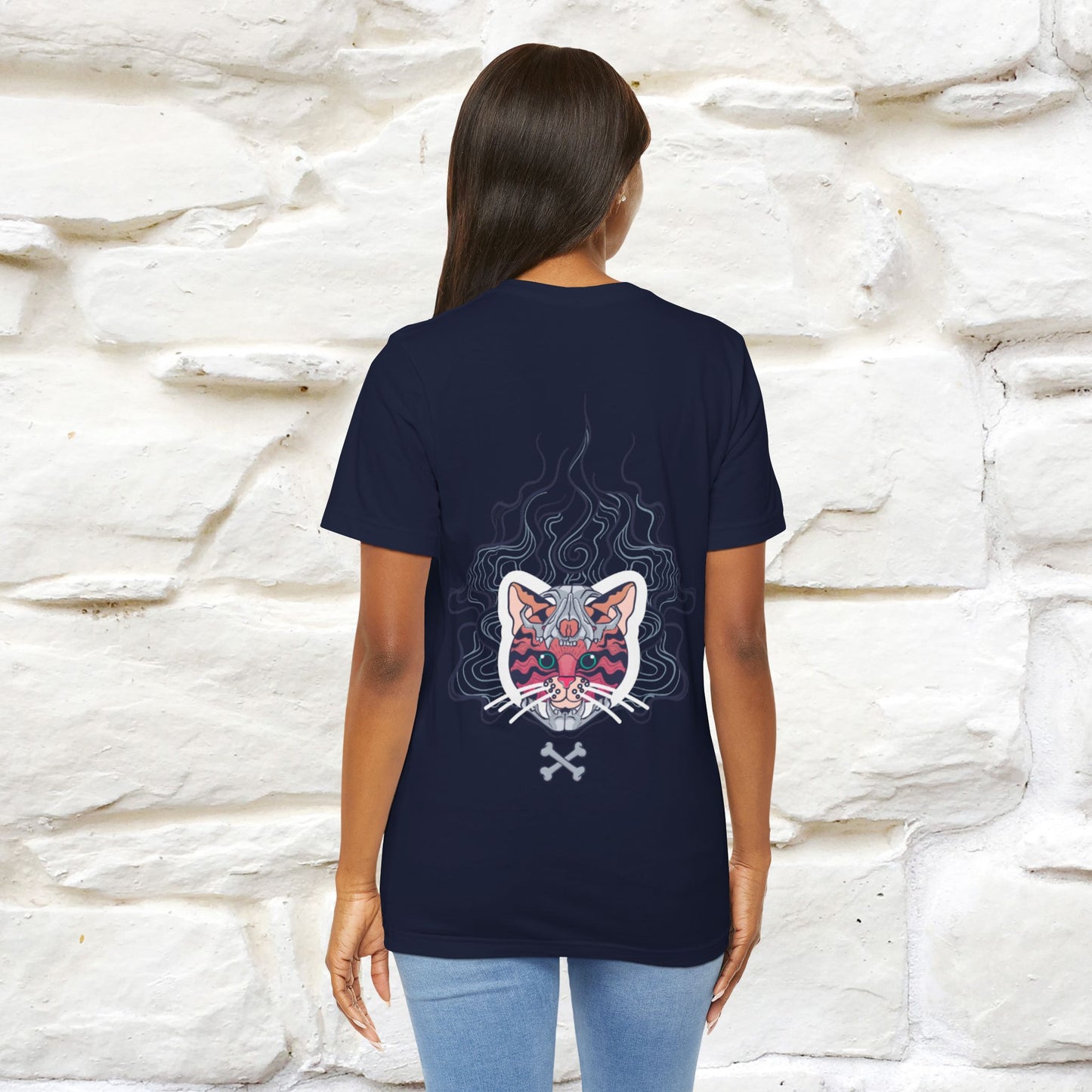 ''Air Fire Cat'' | Cat T-Shirt Front and Back Design | Nunu&Miao Studio - Nunu&Miao Studio