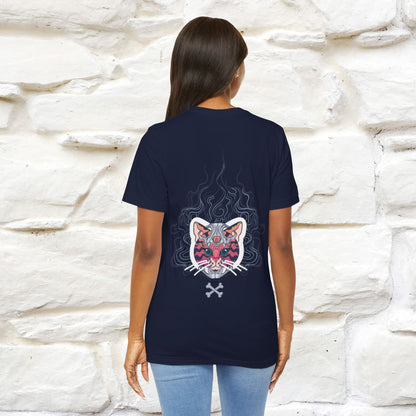 ''Air Fire Cat'' | Cat T-Shirt Front and Back Design | Nunu&Miao Studio - Nunu&Miao Studio