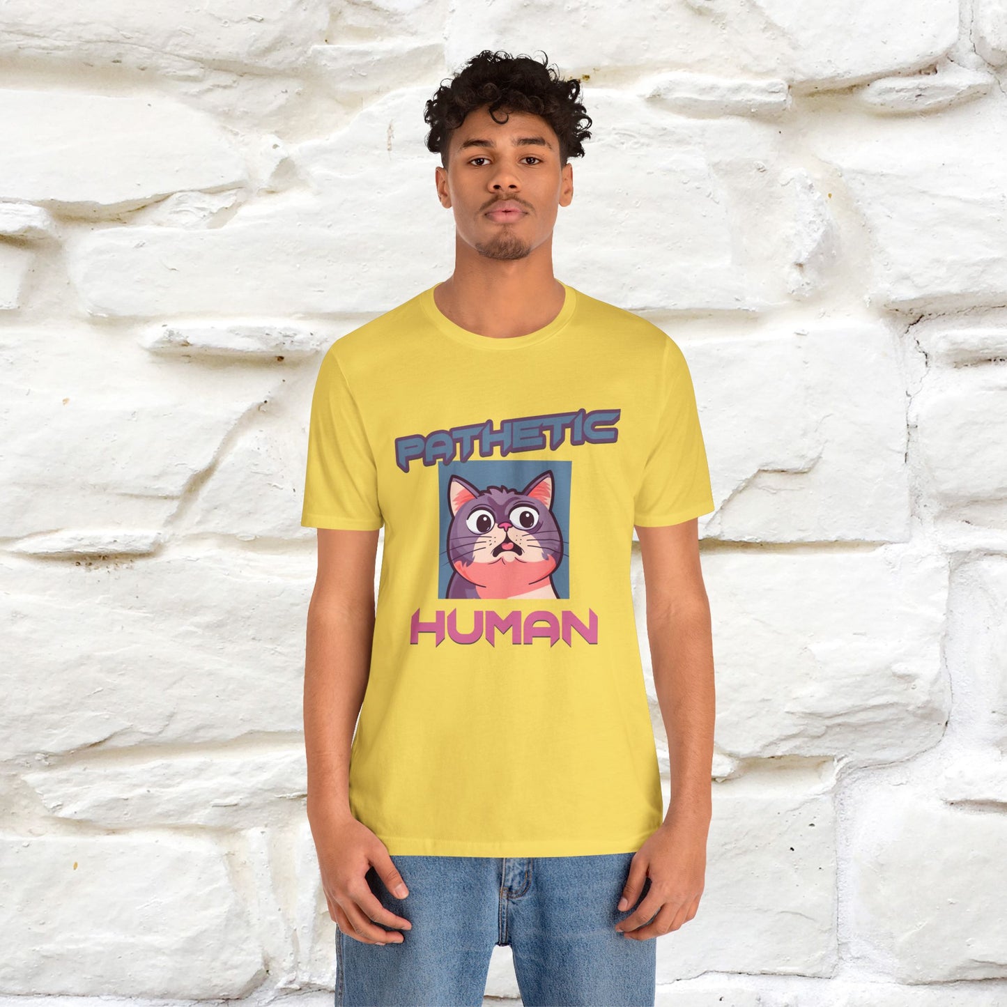''Pathetic Human'' | Funny Cat T-Shirt | Nunu&Miao Studio - Nunu&Miao Studio