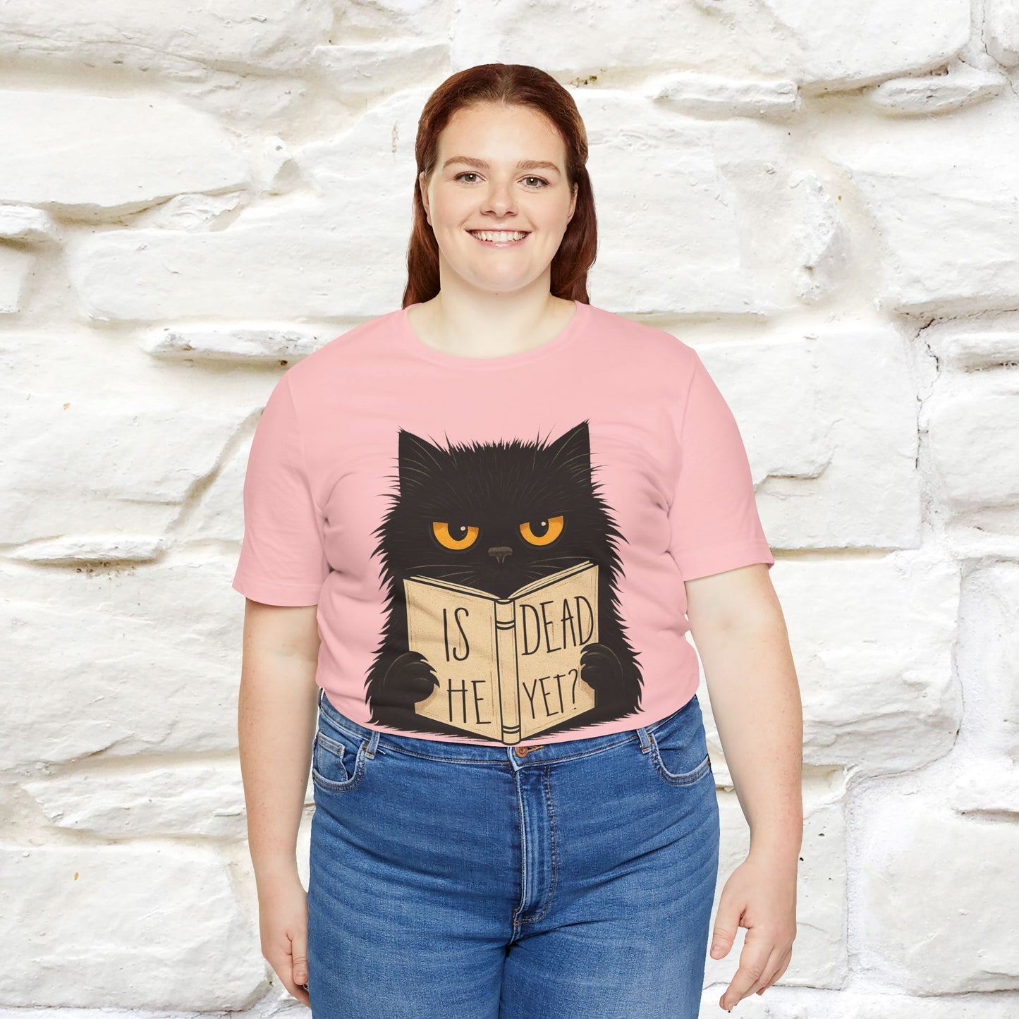 "Is He Dead Yet" |Cat T-Shirt | Nunu&Miao Studio - Nunu&Miao Studio