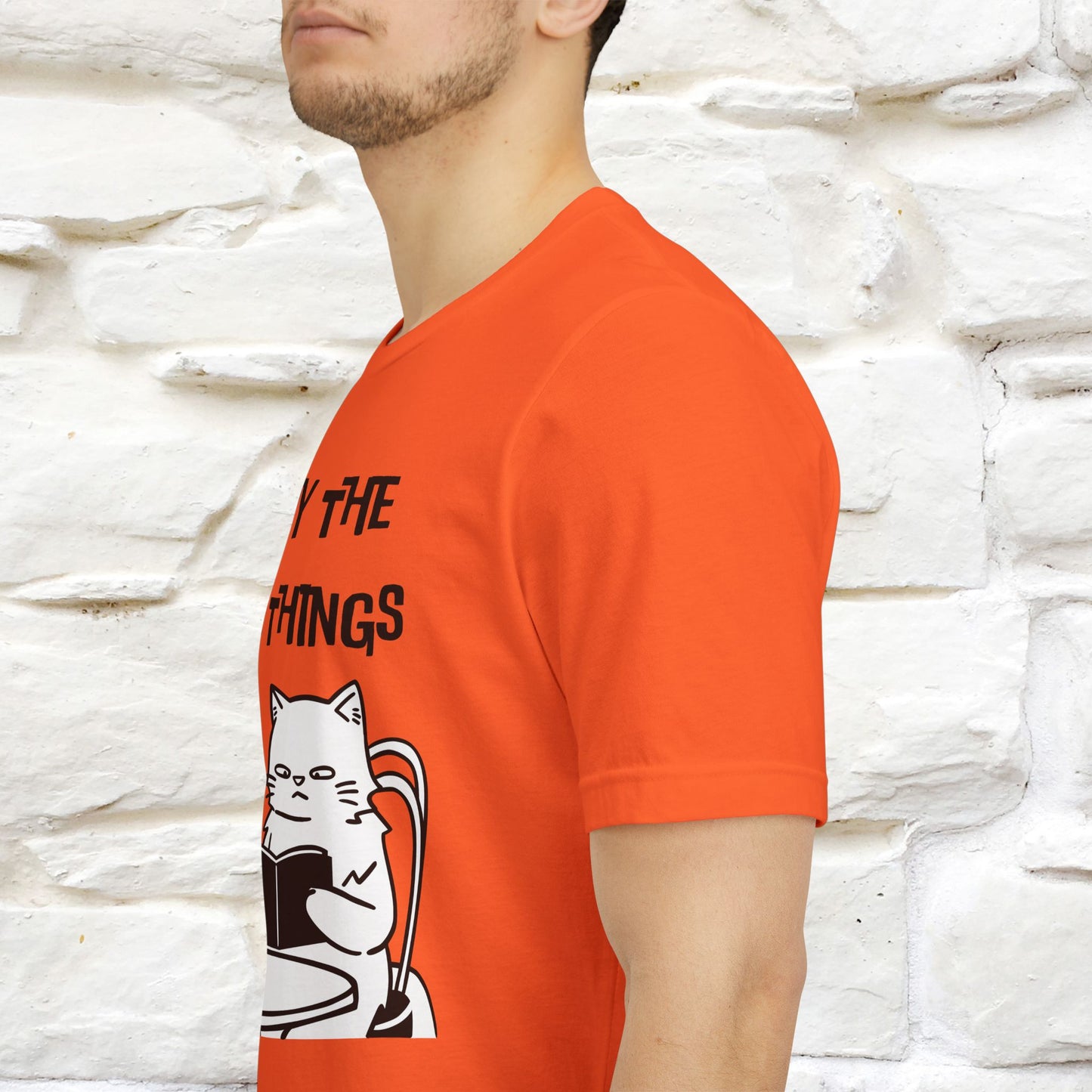 "Enjoy The Little Things." Cat T-Shirt | Nunu&Miao Studio