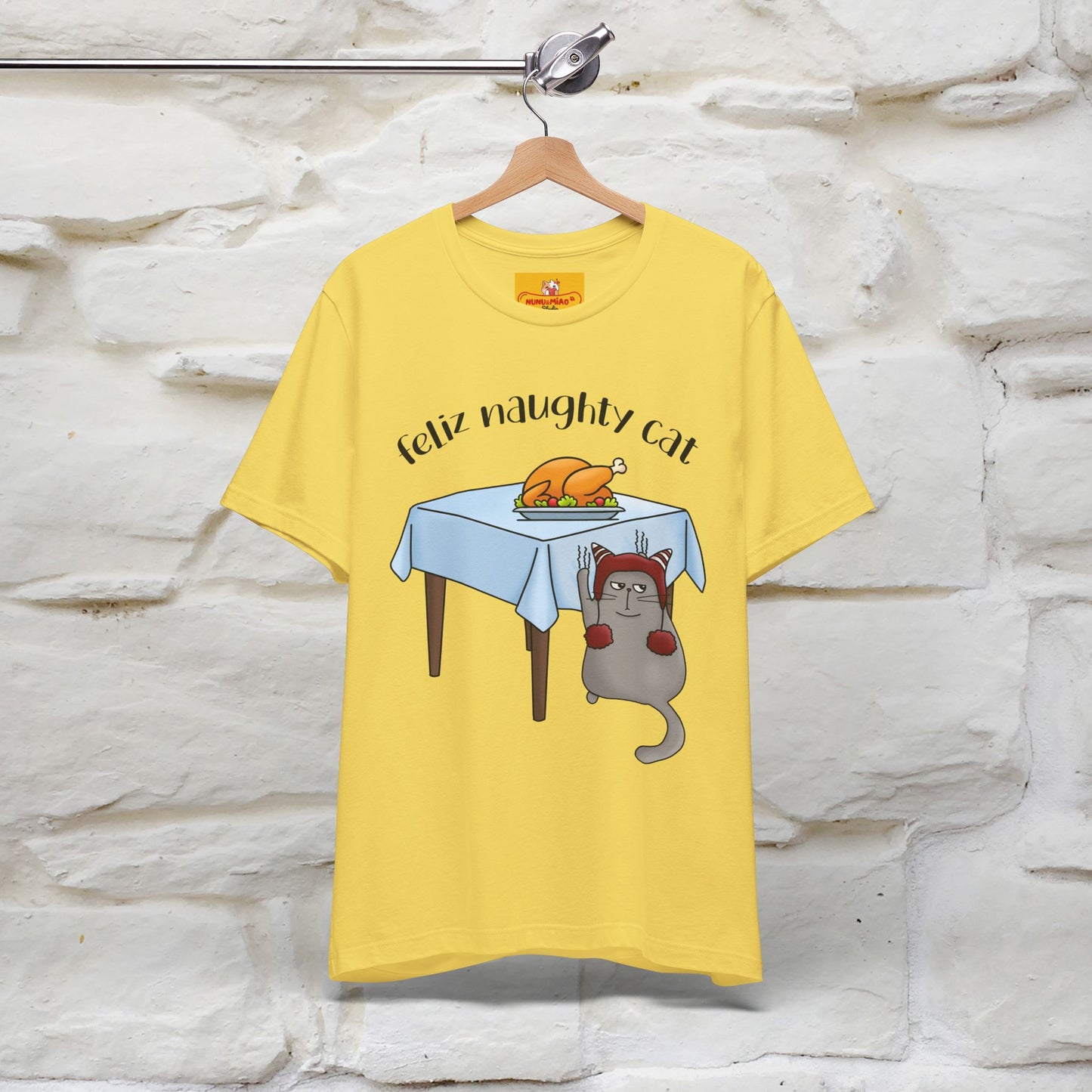 "Feliz Naughty Cat" |Funny Cat T-Shirt | Nunu&Miao Studio