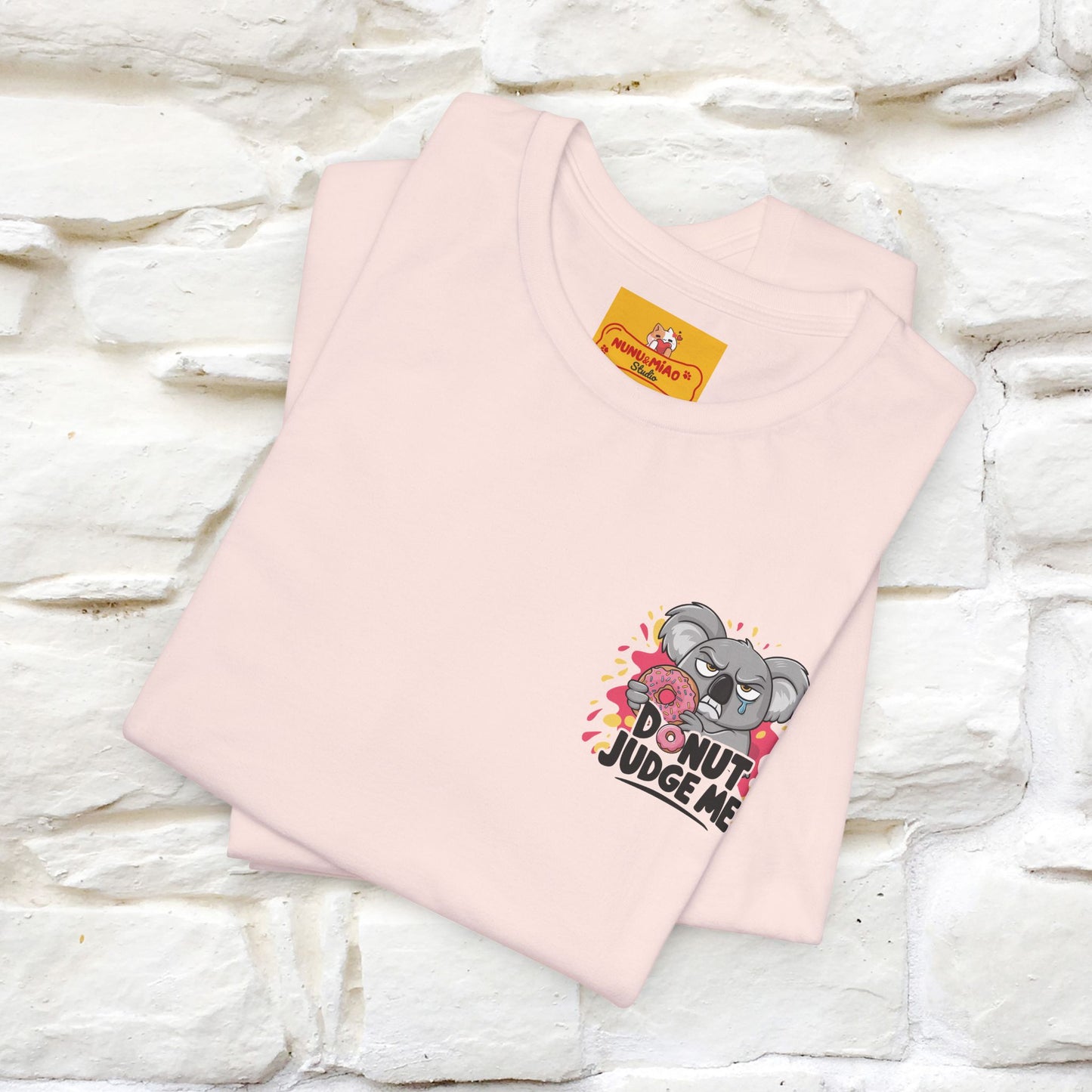 "Donut Judge Me " |Funny  T-Shirt | Front & Back Design | Nunu&Miao Studio - Nunu&Miao Studio