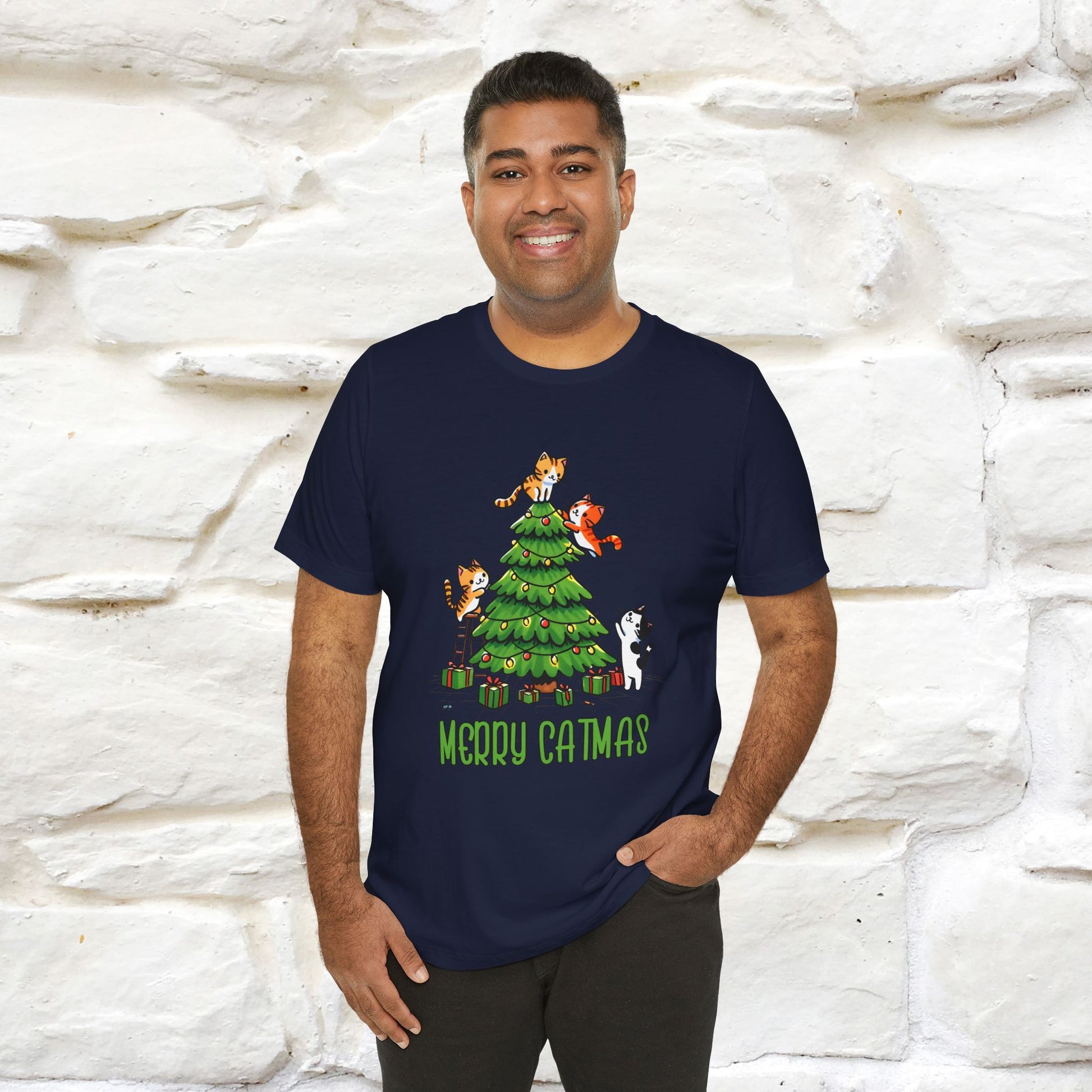 ''Merry Catmas'' | Cattitude Christmas Tee| Nunu&Miao Studio - Nunu&Miao Studio