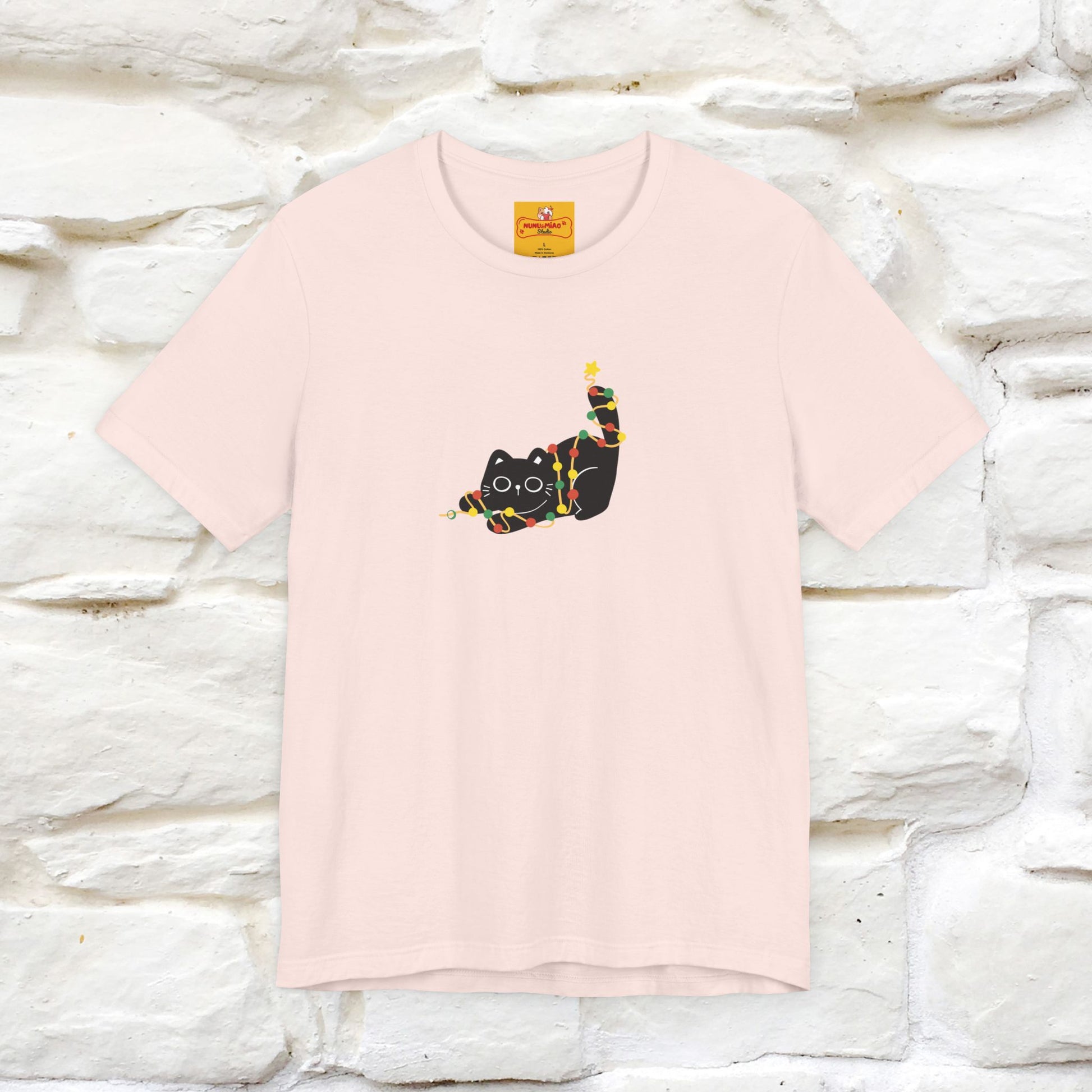 ''Be The Light" Cat T-Shirt| Front & Back Design | Nunu&Miao Studio - Nunu&Miao Studio